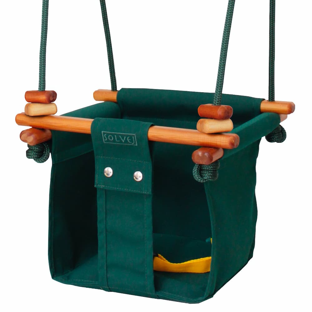 Solvej Swings Baby & Toddler Swing in forest green