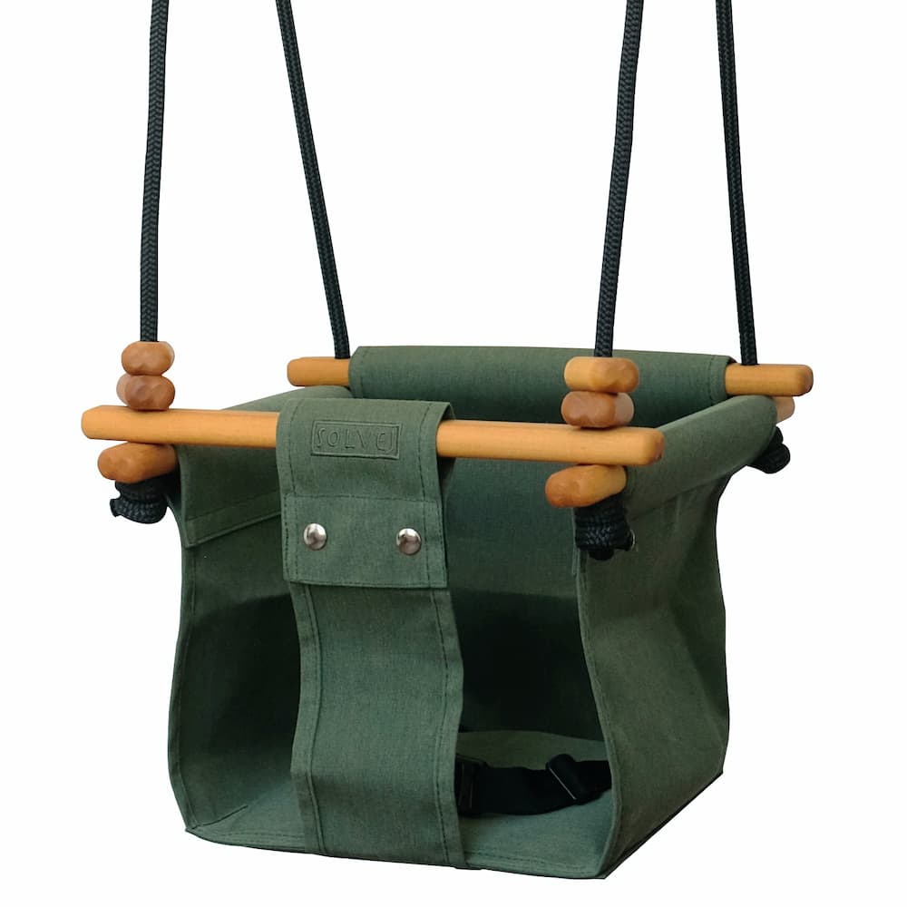 Solvej Swings Baby & Toddler Swing in Moss Green