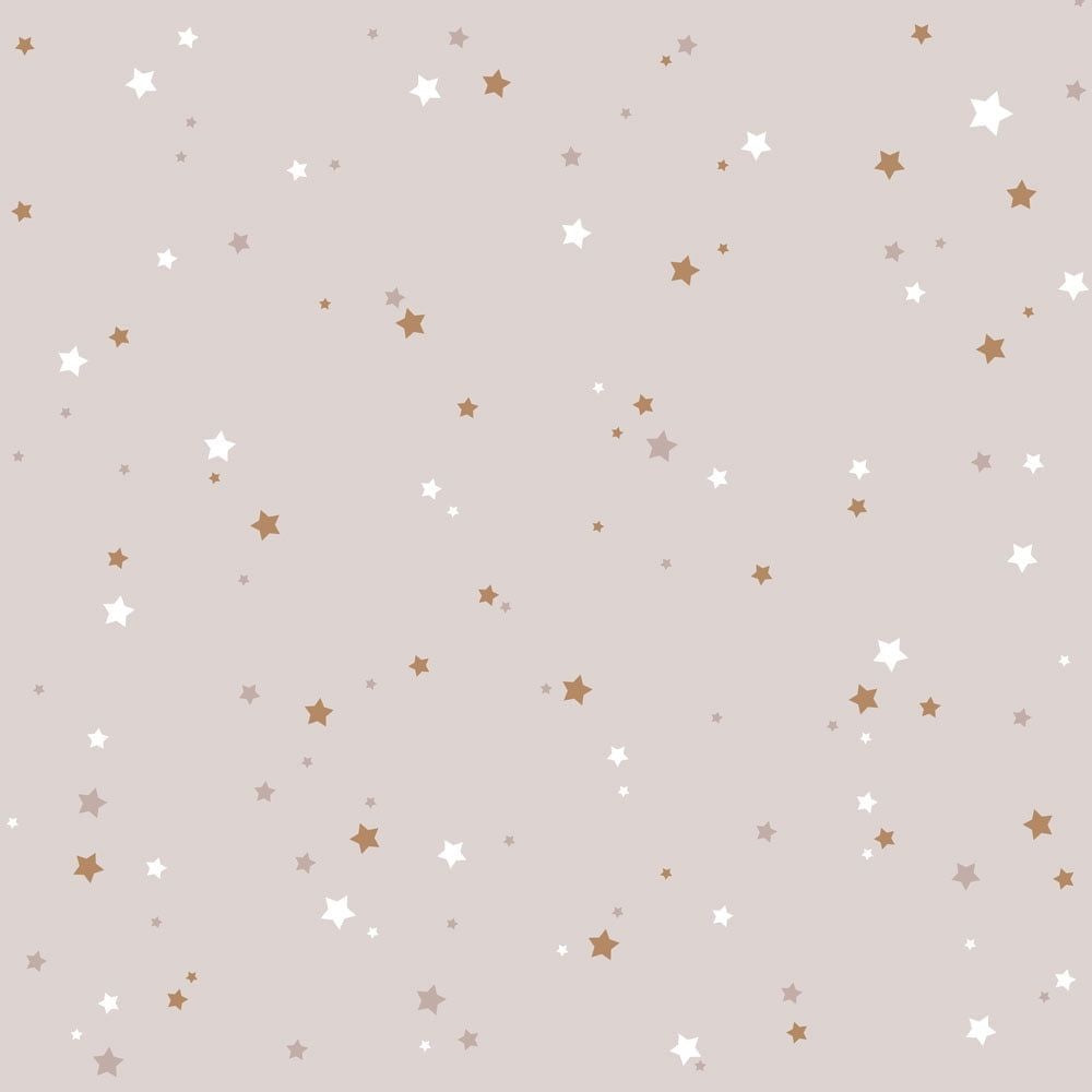 Dekornik SIMPLE Stars Minimini Cinnamon Powder Pink Wallpaper Sample