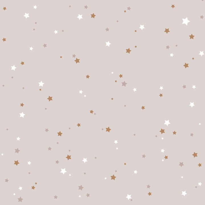 Dekornik SIMPLE Stars Minimini Cinnamon Powder Pink Wallpaper