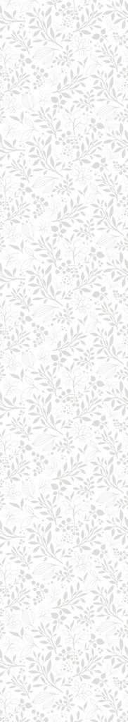 Dekornik SIMPLE Subtle Flowers Grey Wallpaper strip