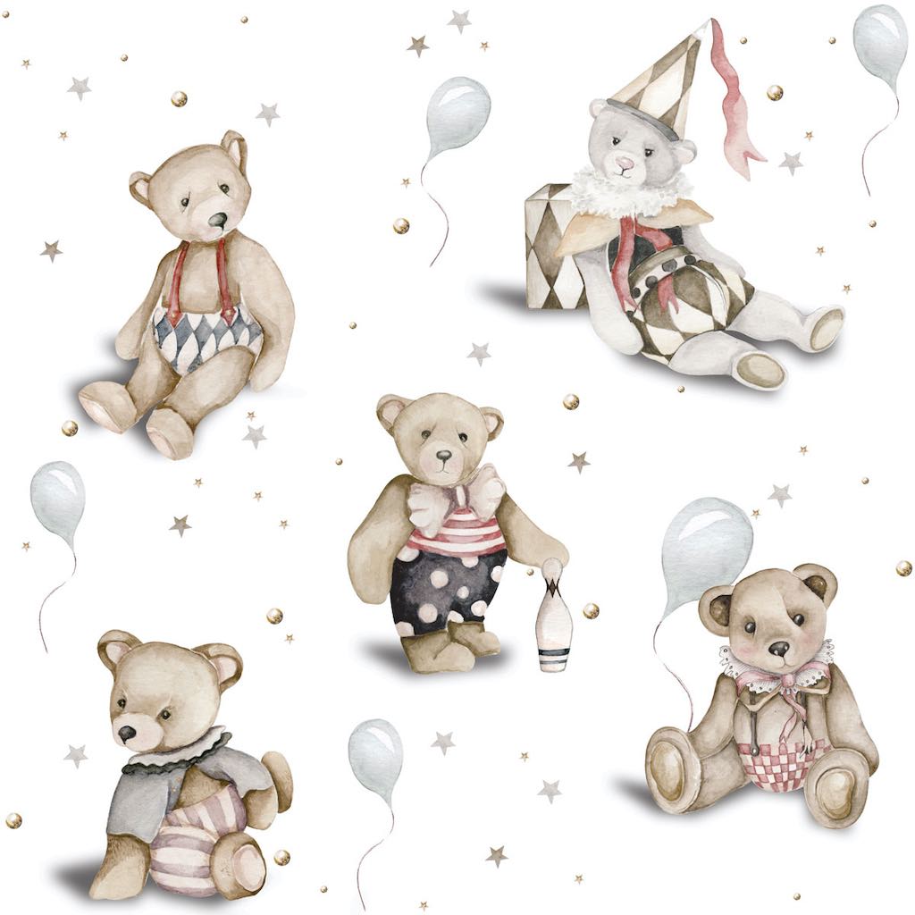 Dekornik Teddy Bears Wallpaper Sample