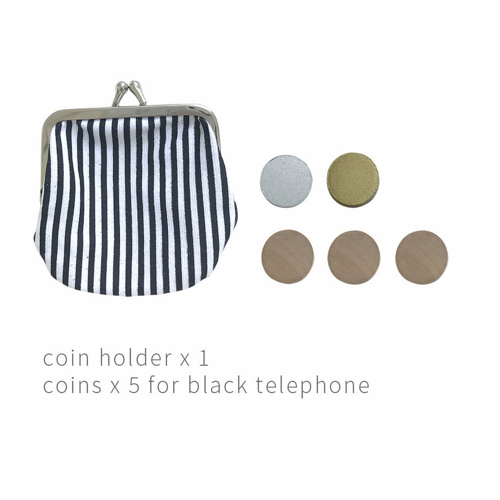Kiko+ & GG* coin purse for black retro telephone