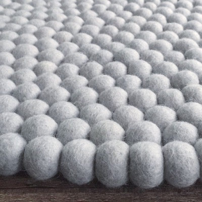 Winston & Grace Felt Ball Rug - The Grey Goose