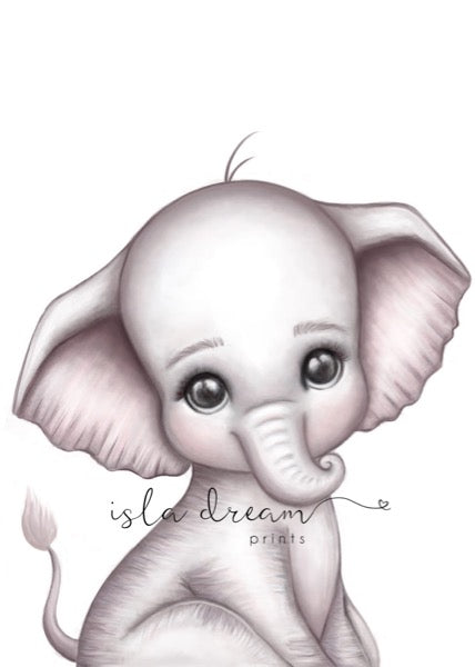 Isla Dream Prints Theodore The Elephant Print