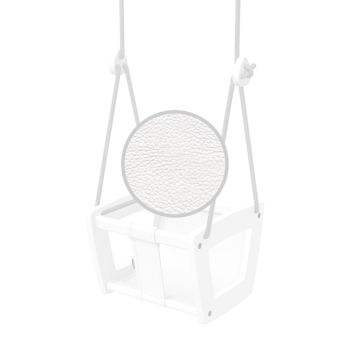 Lillagunga Toddler Swing - White Birch with White Leather