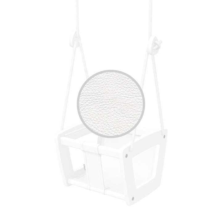 Lillagunga Toddler Swing - White Birch with White Leather