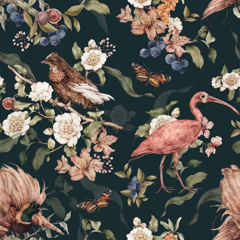 Dekornik Tropical Birds Paradise Wallpaper Sample