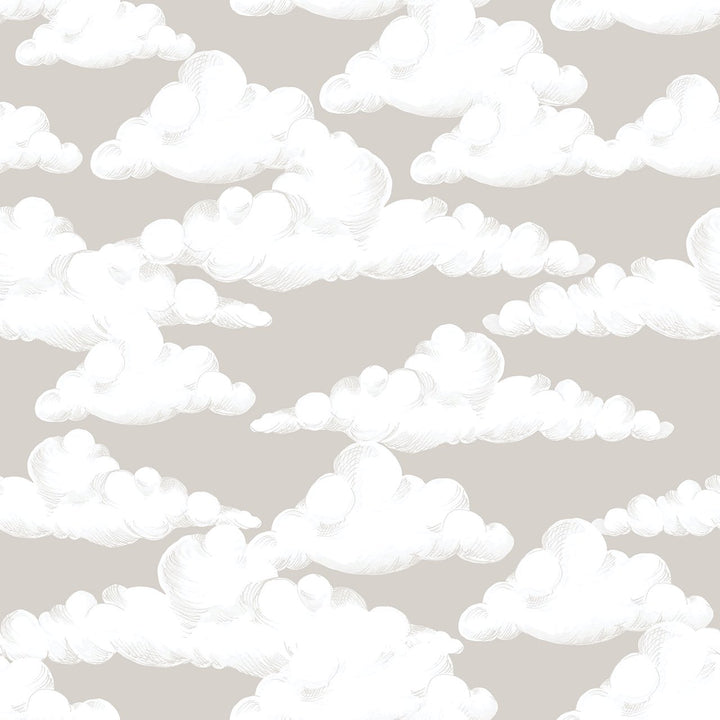 Dekornik CLASSIC Velveteen Clouds Beige Wallpaper Sample