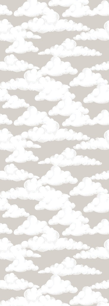 Dekornik CLASSIC Velveteen Clouds Beige Wallpaper strip
