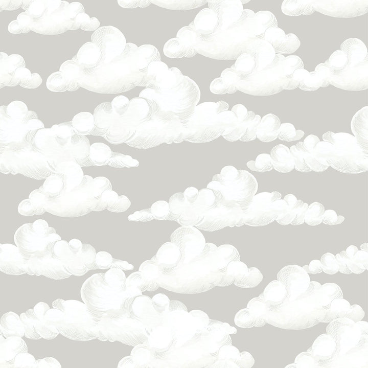 Dekornik CLASSIC Velveteen Clouds Grey Wallpaper