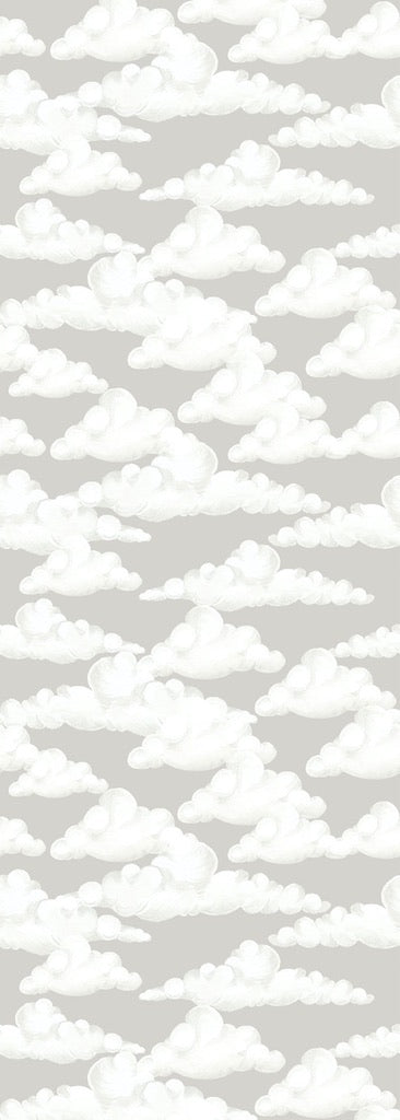 Dekornik CLASSIC Velveteen Clouds Grey Wallpaper strip