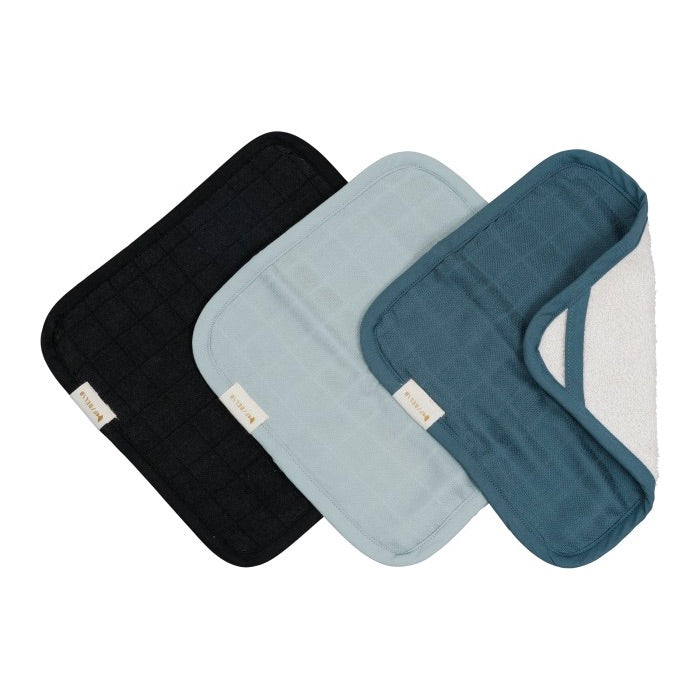 Fabelab Wash Cloths - Moon Beam 3 Pack